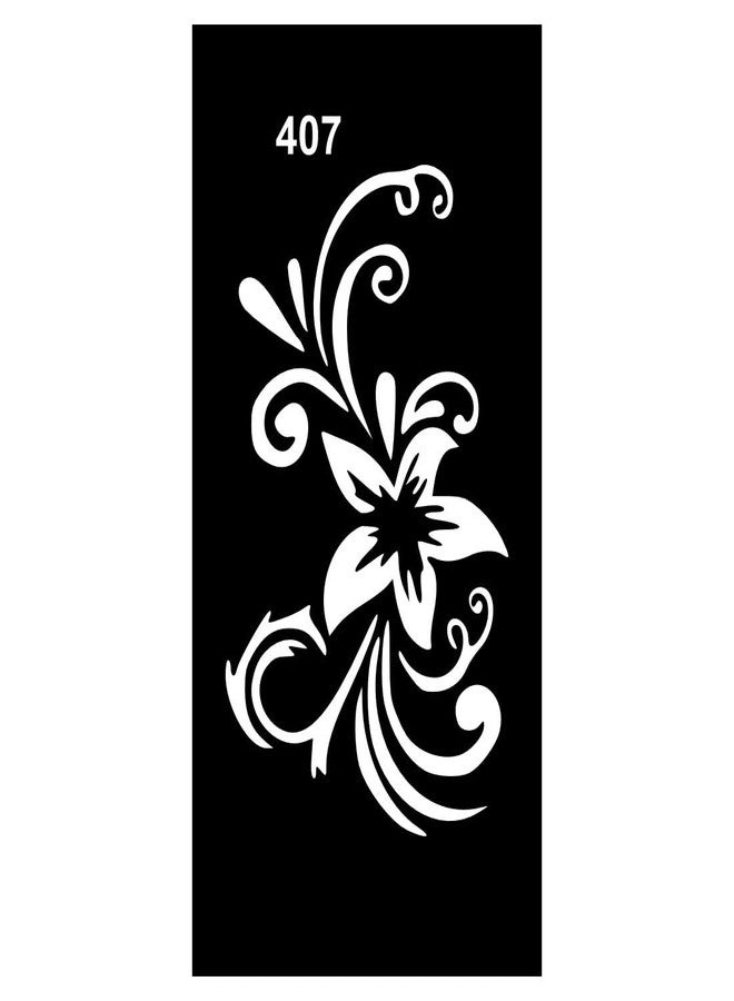 Komstec Intricate Mehndi Design Stencil Stickers for Every Occasion for Kids & Adults Both Sticker - Image 1